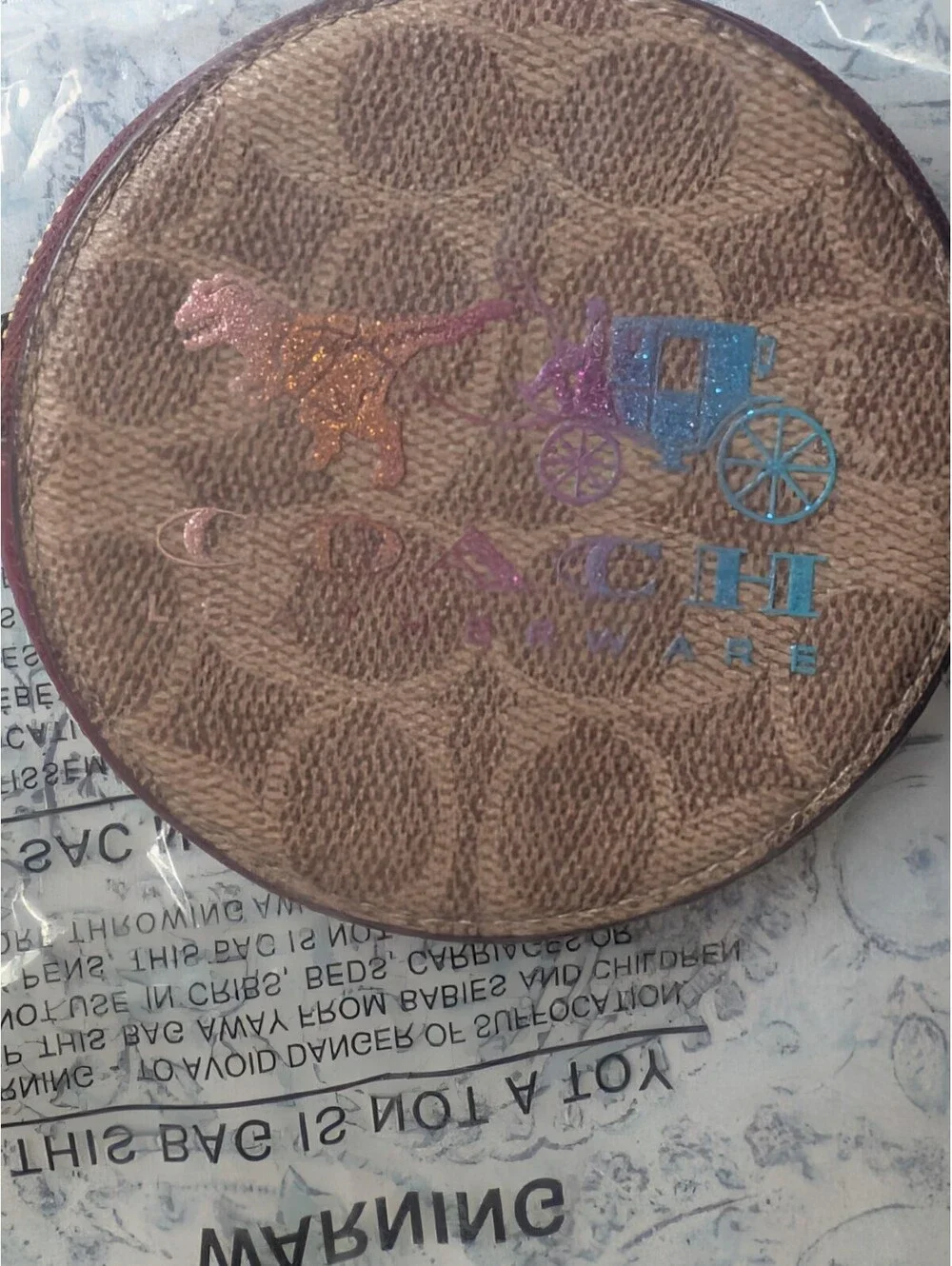 Coach Glitter Rexy coun wallet